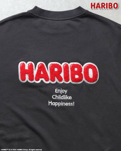 日本代購 愛心熊 刺繡大學T HARIBO 情侶大學t 大學t 情侶裝冬天 日系大學t 衛衣女 衛衣男