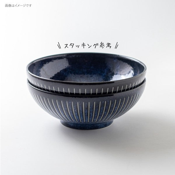 日本製 美濃燒 撥水十草 陶瓷拉麵碗 21.6cm | 6.8吋碗公 拉麵碗 大碗 碗公 湯碗 陶瓷碗