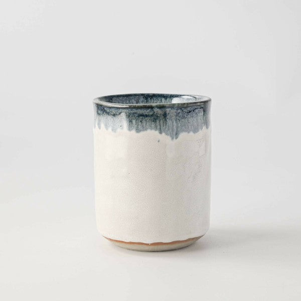 日本製 美濃燒 手工藍霧日式茶杯 310cc | 杯子 馬克杯 咖啡杯 湯吞 壽司湯吞 日本茶杯