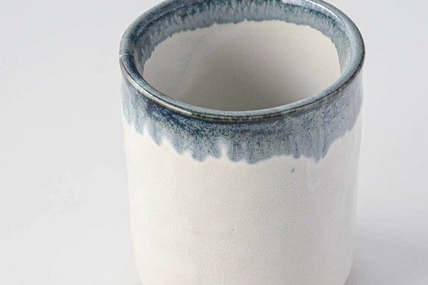 日本製 美濃燒 手工藍霧日式茶杯 310cc | 杯子 馬克杯 咖啡杯 湯吞 壽司湯吞 日本茶杯