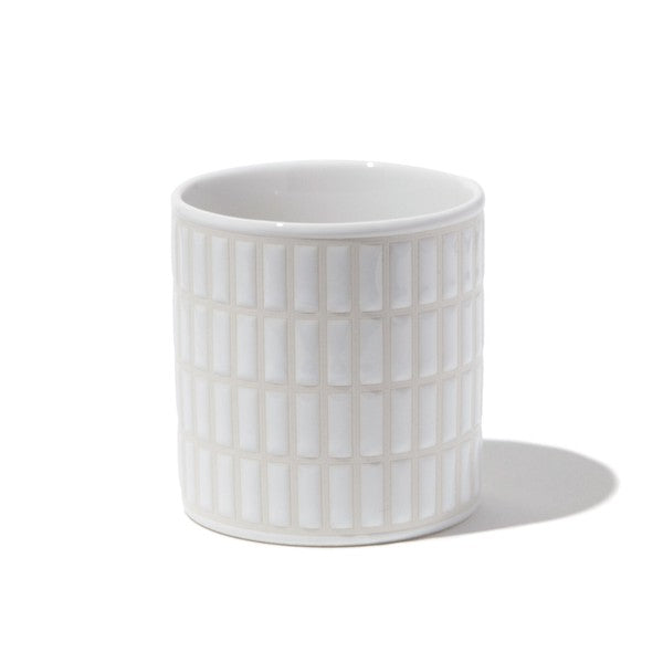 日本製 美濃燒 WPCUP 獨特磁磚紋理設計茶杯200ml｜霧感馬卡龍色 陶瓷茶杯 可愛杯子