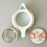 日本製 佐賀 有田燒 手繪花朵茶壺 | 泡茶壺 日本茶壺 花卉茶壺 泡茶 茶具 茶杯 櫻花茶壺 陶瓷茶壺