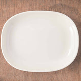 日本製 美濃燒 白色陶瓷橢圓盤 | 簡約白盤 菜盤 點心盤 水果盤 橢圓盤 小菜盤 陶瓷盤 家用餐盤