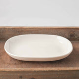 日本製 美濃燒 白色陶瓷橢圓盤 | 簡約白盤 菜盤 點心盤 水果盤 橢圓盤 小菜盤 陶瓷盤 家用餐盤