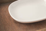 日本製 美濃燒 白色陶瓷橢圓盤 | 簡約白盤 菜盤 點心盤 水果盤 橢圓盤 小菜盤 陶瓷盤 家用餐盤