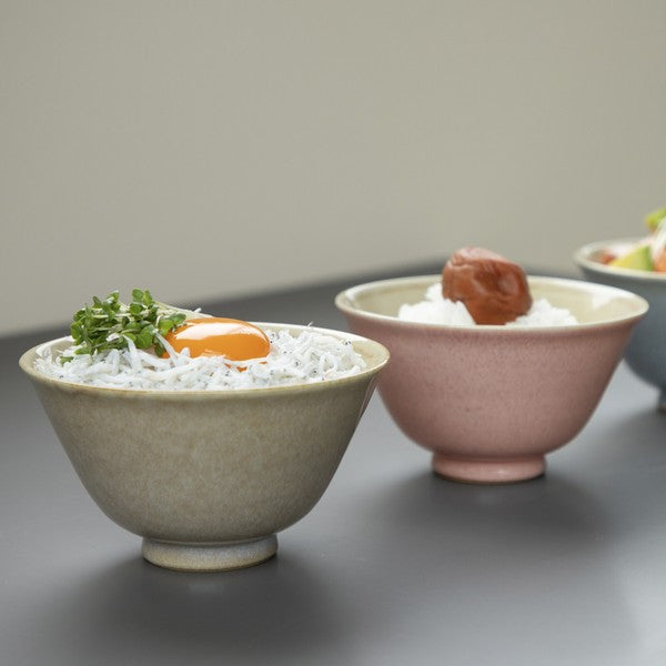 日本製 溫暖色系霧感釉色陶瓷飯碗12.2cm｜米飯碗 餐具碗