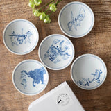 日本製 SHICHITA 鳥獸戲畫貓咪10cm小盤 | 陶瓷盤 小菜碟 醬料碟 國寶畫像
