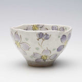 櫻花碗 日本製 春日粉引櫻花陶碗 粉 紫 11.2cm｜瀨戸燒 日式碗 古早碗 舞陶館 陶瓷碗 飯碗 碗