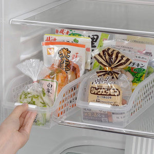 日本製 inomata 冰箱收納盒 斜口深型｜冰箱收納 廚房收納 - 富士通販