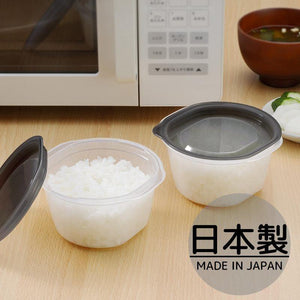 日本製可微波耐熱圓形保鮮盒270ml-2入｜冰箱收納盒 - 富士通販