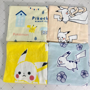 (4款)皮卡丘浴巾｜日本100%純棉，60x120cm - 富士通販
