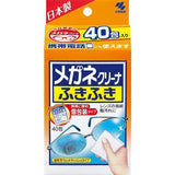 日本小林製藥 眼鏡專用速乾擦拭布｜螢幕擦拭 40入-日本製 - 富士通販