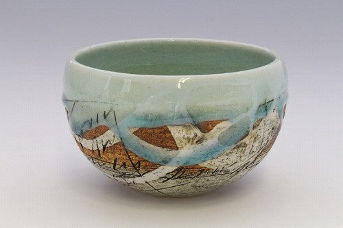 陶瓷碗 日本製 JAPANESE MODARN二色線刻造型碗 美濃燒｜復古碗 餐具碗 飯碗 湯碗 日本碗