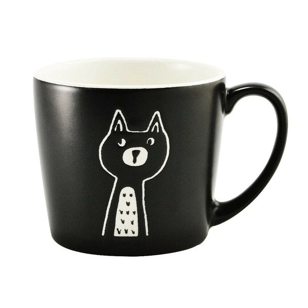 日本製 美濃燒 啞光貓咪馬克杯 310cc | 霧面馬克杯 咖啡杯 水杯 茶杯 日本製杯子 貓咪杯子