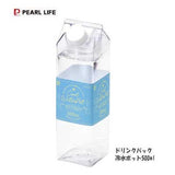 日本製 Pearl 透明方形冷水壺 | 輕量耐用 500ml 1000ml 兩款任選