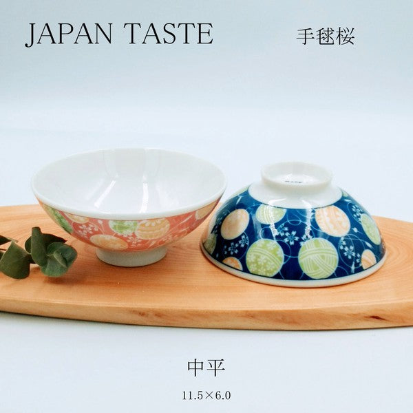日本製 手毬櫻花 美濃商 陶瓷 飯碗｜陶瓷碗 餐桌日常質感碗 湯碗