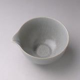 日本製 灰結晶釉注口抹茶碗｜日常茶道碗 居家抹茶杯 質感陶器