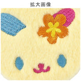 【三麗鷗】圓形刺繡雙面隨身鏡 附登山扣｜日常補妝鏡 放大鏡 毛絨隨身鏡 包包掛飾