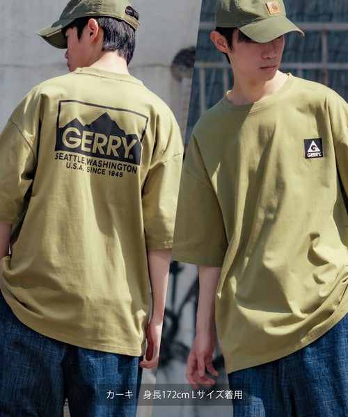 【GERRY】美式戶外風格寬鬆棉質短袖印花T恤 | 街頭休閒 寬鬆版型 男女適穿 印花TEE