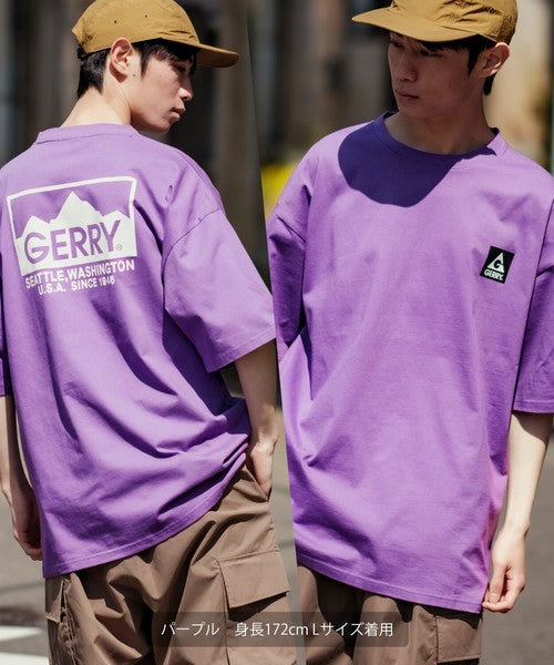 【GERRY】美式戶外風格寬鬆棉質短袖印花T恤 | 街頭休閒 寬鬆版型 男女適穿 印花TEE