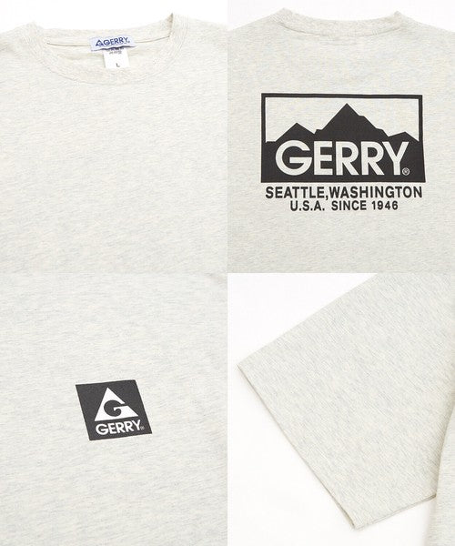 【GERRY】美式戶外風格寬鬆棉質短袖印花T恤 | 街頭休閒 寬鬆版型 男女適穿 印花TEE