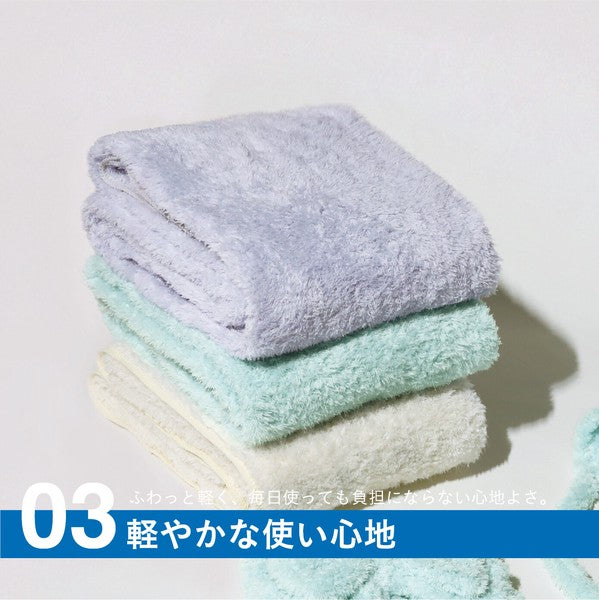 日本 carari fazz 蓬鬆雲朵毛巾 浴巾 | CB Japan 五倍吸水 洗澡毛巾