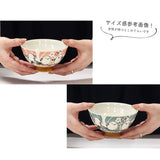 日本製 美濃燒 白腹山雀圖案飯碗 大中兩尺寸｜陶瓷飯碗 丼飯碗 湯碗