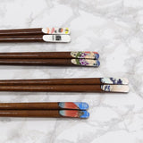 日本製 相撲 赤富士 壽司 神奈川沖浪裏 和風筷子23cm｜竹筷 木筷 防滑筷子