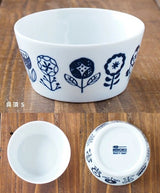 日本製 美濃燒 PLANTAREE 花朵小碗 470ml 陶瓷碗 沙拉碗 副菜碗 湯碗 輕量瓷器