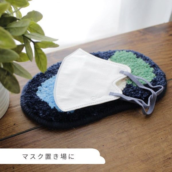 日本 nook 蓬鬆造型迷你置物墊｜飾品置物墊 桌面收納墊 玄關鑰匙墊 桌墊