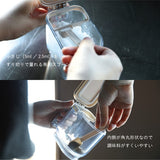 日本 atomico 按壓式彈蓋調味料收納罐｜350ml 附量匙 密封防潮 香料罐 鹽巴罐 調味盒