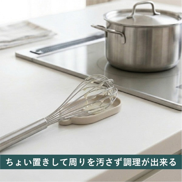 日本 廚房好物 atomico 附掛孔矽膠湯匙架 耐熱200℃ 廚房置物架 鍋鏟架 筷架