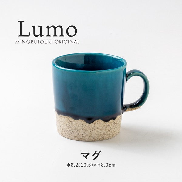日本製 Lumo 美濃燒 230ml 深邃土耳其藍陶瓷馬克杯｜陶瓷馬克杯 咖啡杯 茶杯 手感窯燒
