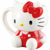 日本 三麗鷗 Hello Kitty 立體造型馬克杯 200ml｜咖啡杯 牛奶杯 凱蒂貓水杯 可愛水杯
