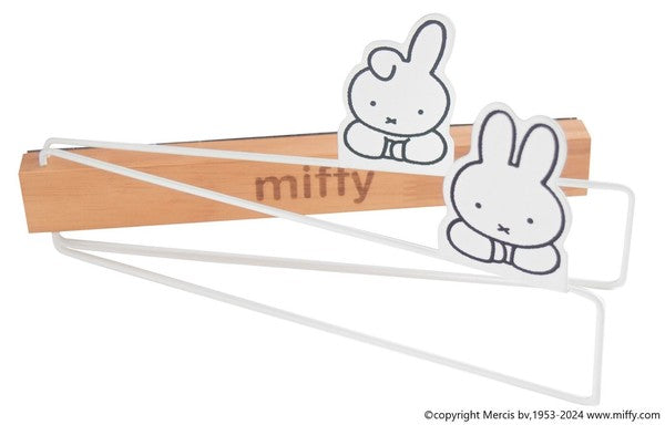 日本 miffy 米飛兔 磁吸折疊擦手巾毛巾掛架｜可折疊 廚房吊掛架 毛巾架 抹布架