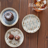 日本製 Blanton 美濃燒 小盤子｜深棕色系植物風 小碟子 蛋糕盤 餅乾盤 飾品盤