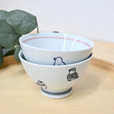 日本製 corottori 小鳥圖案飯碗｜日常質感陶瓷飯碗 茶碗 居家餐具 可微波 洗碗機適用