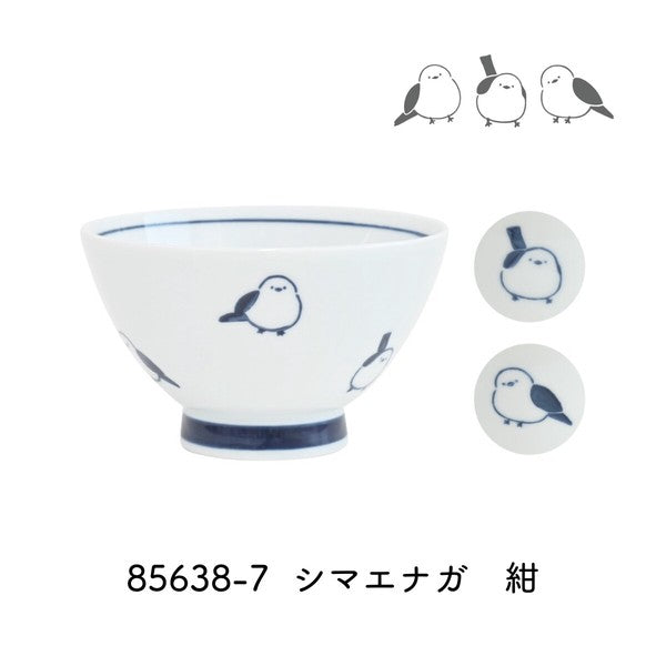日本製 corottori 小鳥圖案飯碗｜日常質感陶瓷飯碗 茶碗 居家餐具 可微波 洗碗機適用