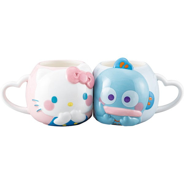 日本 三麗鷗 Hello Kitty & 漢頓 對杯馬克杯組 250ml｜情侶對杯 可愛馬克杯