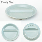 日本製 Misty 輕量分隔午餐盤｜陶瓷分隔盤 方形圓形 早午餐盤 可微波 洗碗機可用