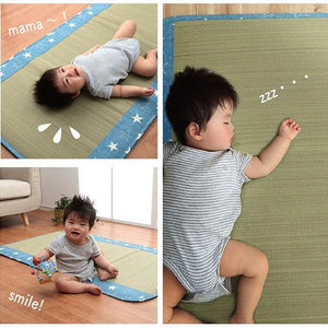 日本製 兒童草蓆│涼蓆 遊戲墊 70x120cm - 富士通販