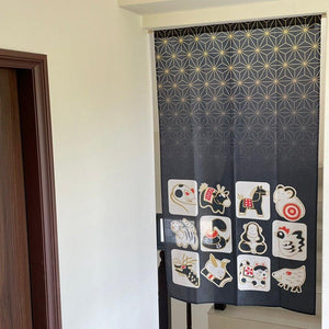 日本製十二生肖85x150cm門簾｜ 新年布置裝飾掛簾 - 富士通販