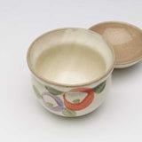 日本製 手繪陶瓷紅色吉祥紋蓋碗 | 蒸蛋碗 甜點碗 茶碗蒸 日本碗 帶蓋碗 湯盅 湯碗 燕窩碗 新年碗盤