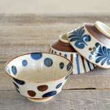 日本製 美濃燒 南風手繪4吋碗 | 粗陶碗 釉下彩 飯碗 餐碗 日式碗 陶瓷碗 多用碗 小碗 飯茶碗