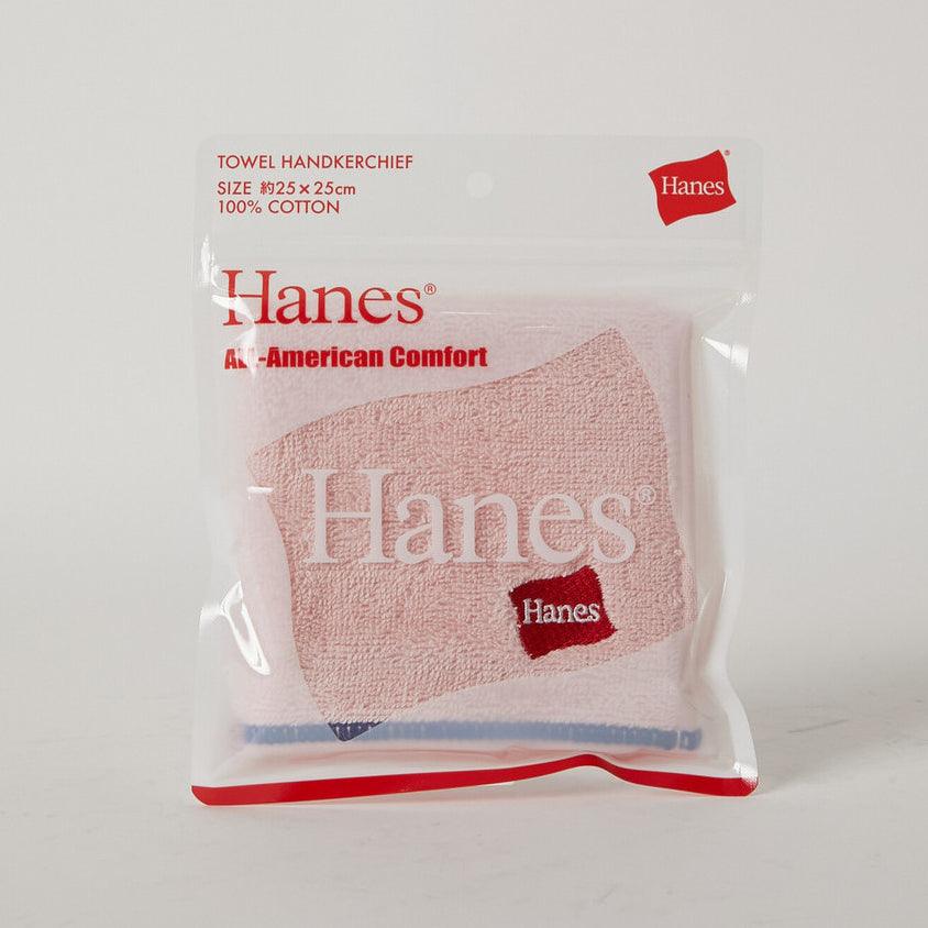 Hanes 刺繡手帕│純綿 小方巾