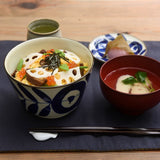 日本製 natural69 波佐見燒 焦吳須丼碗 | 陶瓷碗 大碗 深碗 丼飯碗 烏龍麵碗 碗公 高台碗