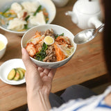 日本製 波佐見燒 北歐雛菊陶瓷碗 | 飯碗 湯碗 寬口碗 深碗 小丼碗 花朵碗 陶瓷飯碗 西山窯