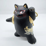 日本製 瀨戶燒 歌舞伎招財貓︱昆蟲 x 黑貓 陶瓷擺飾 收藏 禮盒