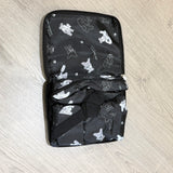 雪納瑞圖案可折疊行李袋 M L｜日系旅行收納袋 出遊收納包 折疊旅行包