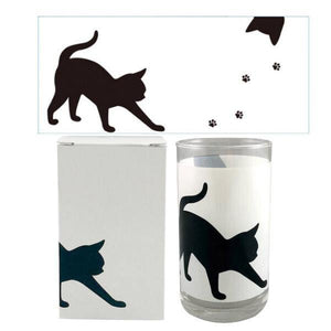 日本製Abeille黑貓玻璃水杯/牛奶杯 - 富士通販